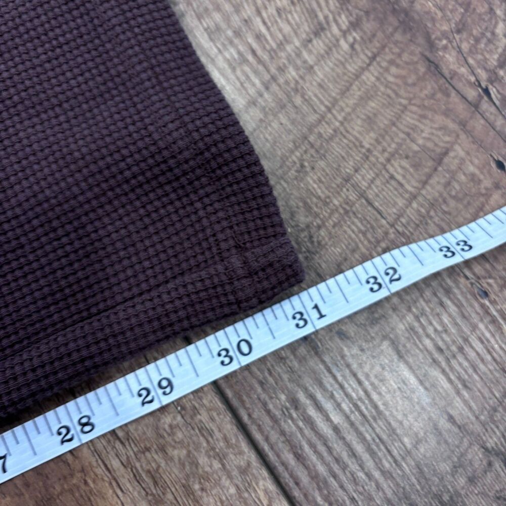 Comfrt Waffle Lounge Pants Womens Large Cocoa Brown Wide Leg Knit Pajamas $55 - Picture 11 of 12